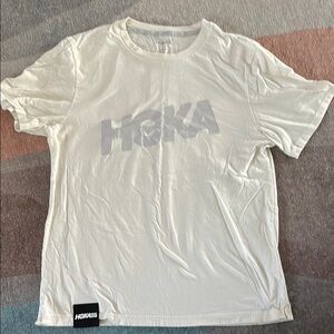 Hoka White Short Sleeve Tee